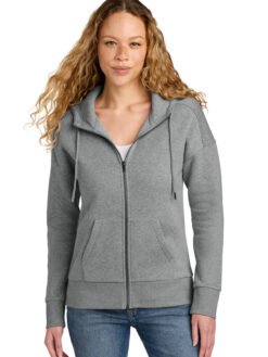Alternative view of District  ®  Women's Perfect Weight  ®  Fleece Drop Shoulder Full-Zip Hoodie DT1104