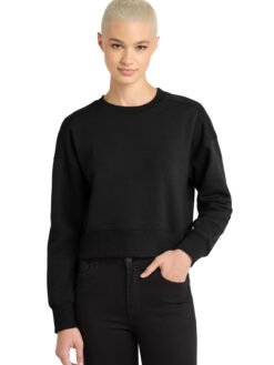 Alternative view of District  ®  Women's Perfect Weight  ®  Fleece Cropped Crew DT1105