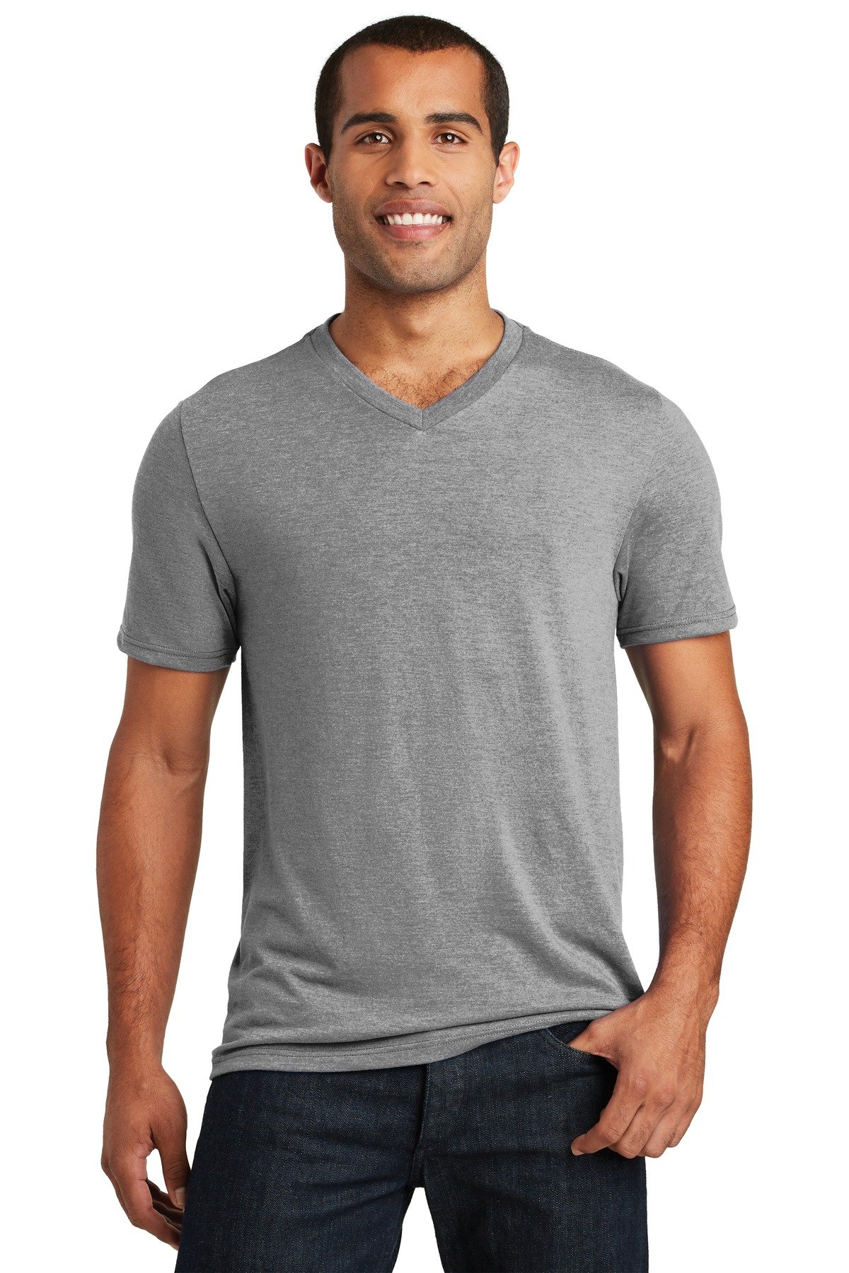 District ® Perfect Tri ® V-Neck Tee. DT1350 - Image 3