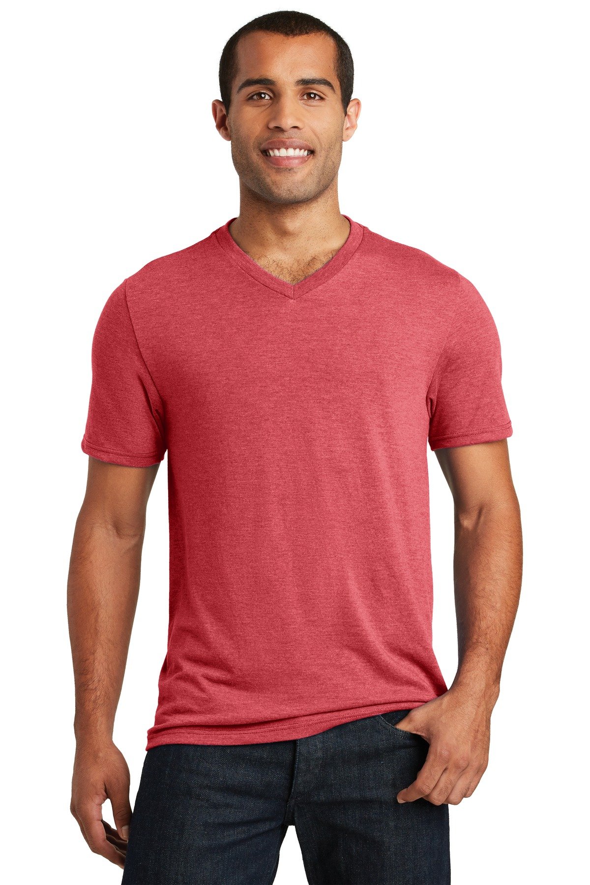 District ® Perfect Tri ® V-Neck Tee. DT1350 - Image 4