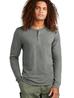 Alternative view of District ®  Perfect Tri ®  Long Sleeve Henley DT145