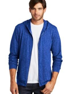 Alternative view of District  ®  Medal Full-Zip Hoodie. DT565