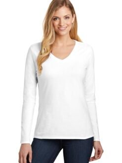 District ® Women's Very Important Tee ® Long Sleeve V-Neck. DT6201