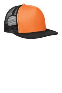 Alternative view of District ®  Flat Bill Snapback Trucker Cap. DT624