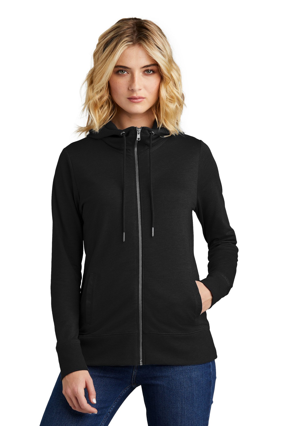 District ® Women's Featherweight French Terry Full-Zip Hoodie DT673