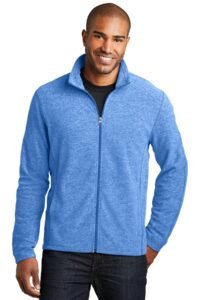 Alternative view of Port Authority ®  Heather Microfleece Full-Zip Jacket. F235