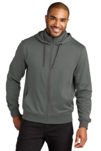 Alternative view of Port Authority ®  Smooth Fleece Hooded Jacket F814