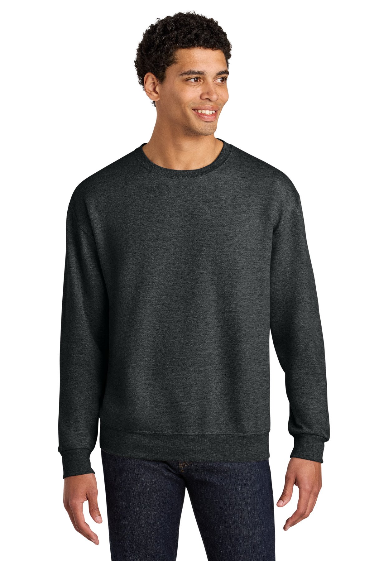 Jerzees Ultimate Unisex CVC Ring Spun Crewneck Sweatshirt IC48M - Image 8