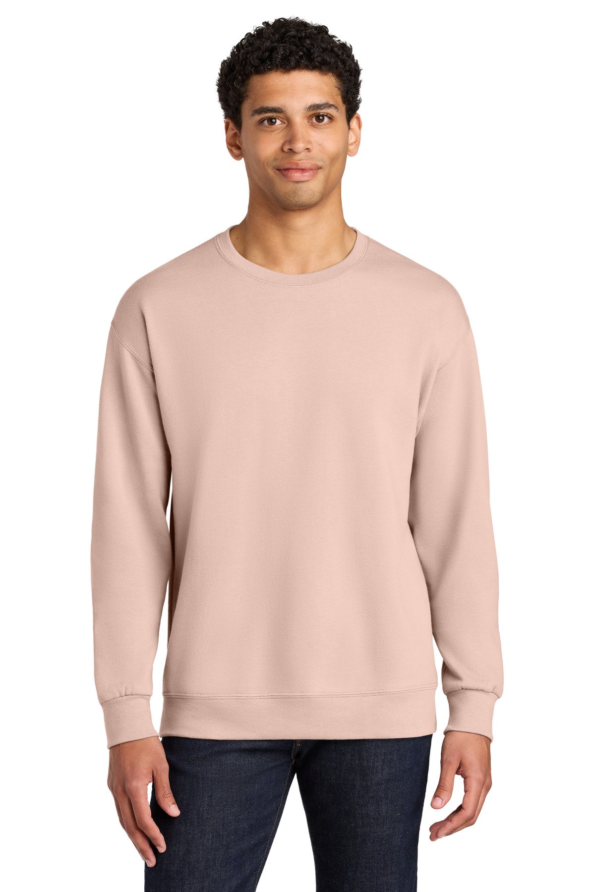 Jerzees Ultimate Unisex CVC Ring Spun Crewneck Sweatshirt IC48M - Image 9