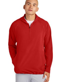 Alternative view of Sport-Tek ®  Repeat 1/2-Zip Long Sleeve Hooded Jacket JST488