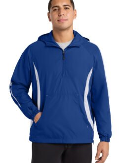 Alternative view of Sport-Tek ®  Colorblock Raglan Anorak. JST63