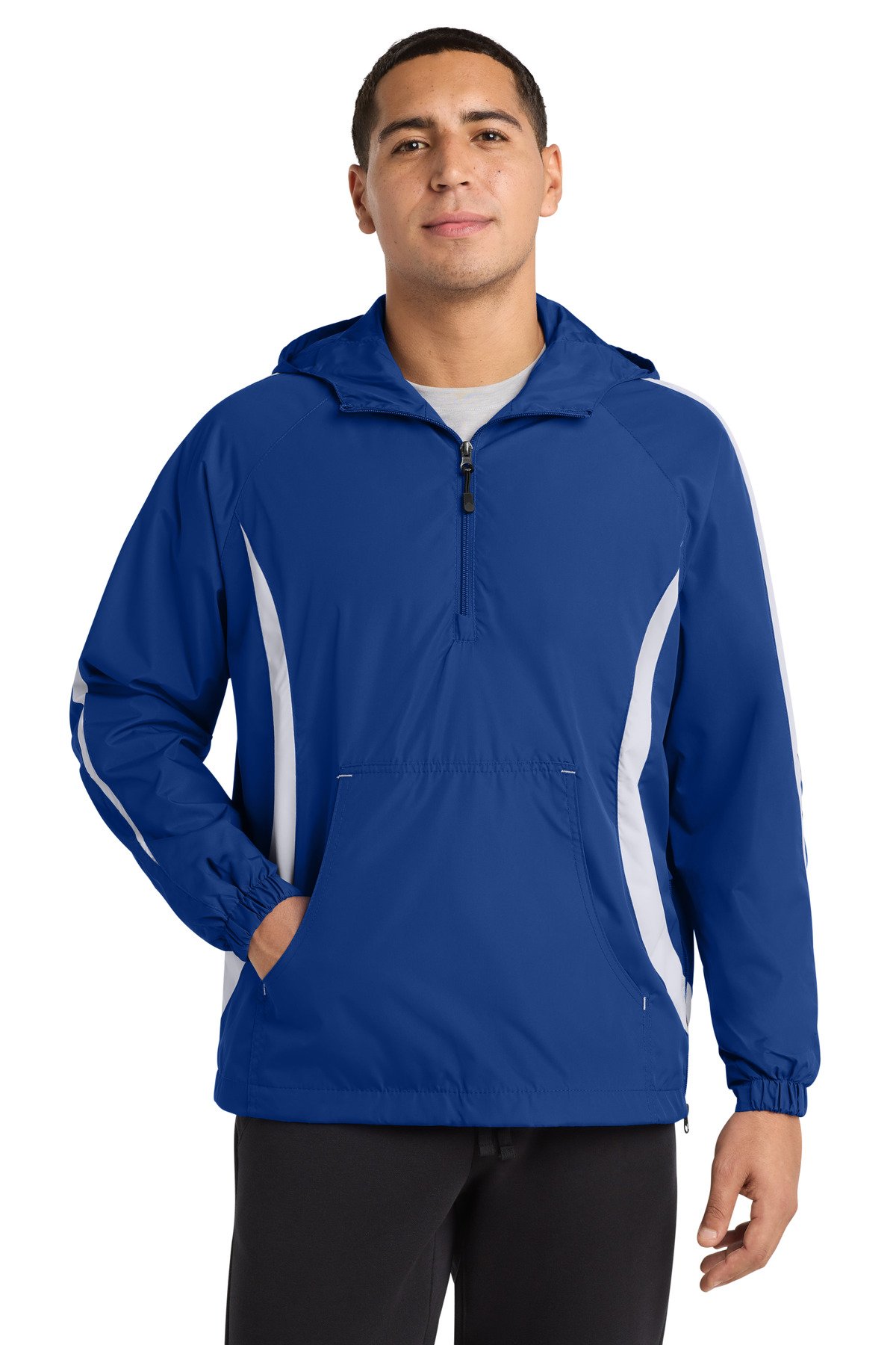 Sport-Tek ® Colorblock Raglan Anorak. JST63 - Image 2