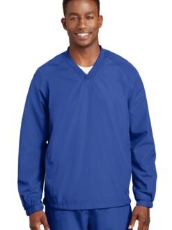 Alternative view of Sport-Tek ®  V-Neck Raglan Wind Shirt. JST72