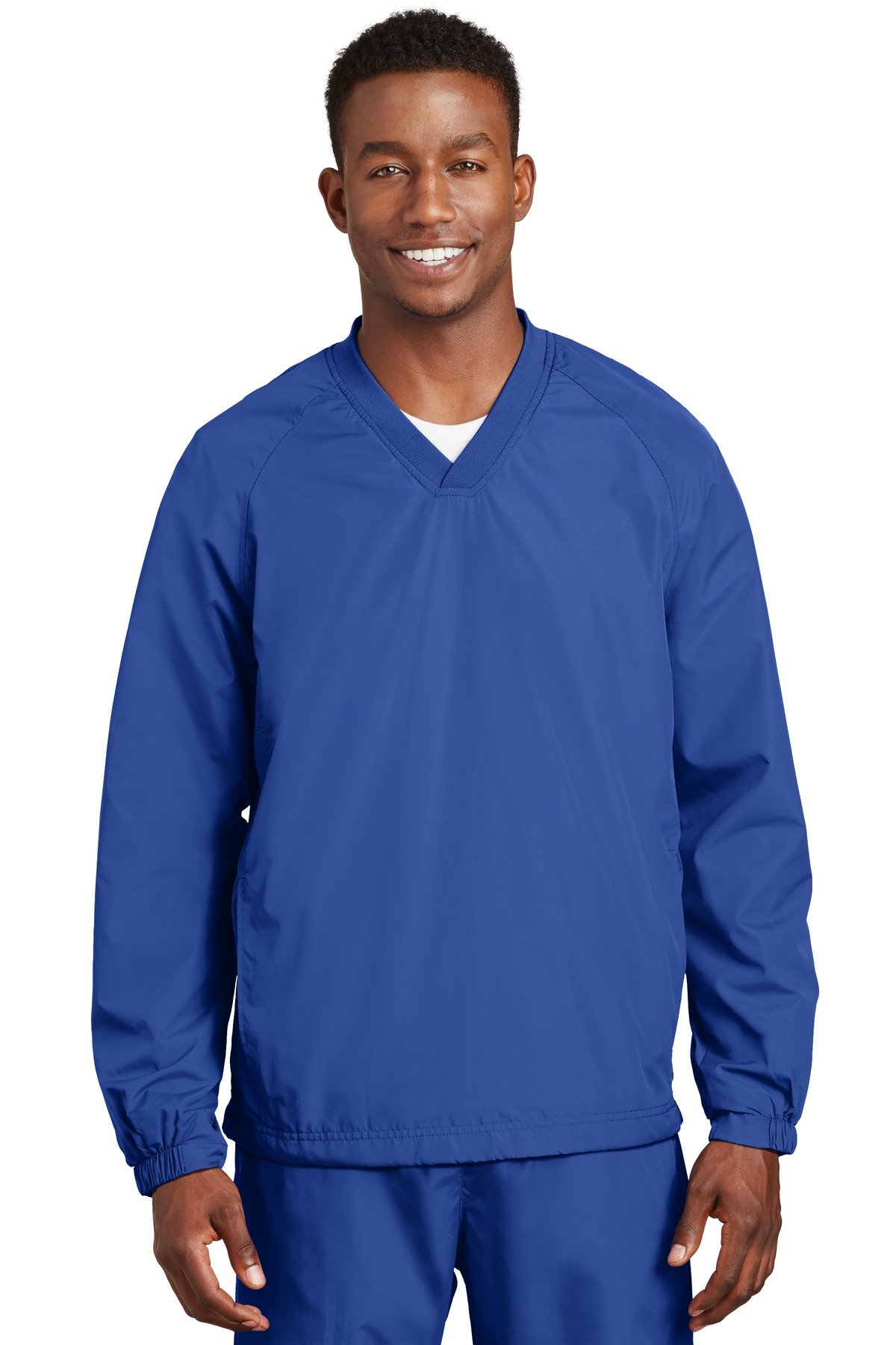 Sport-Tek ® V-Neck Raglan Wind Shirt. JST72 - Image 2