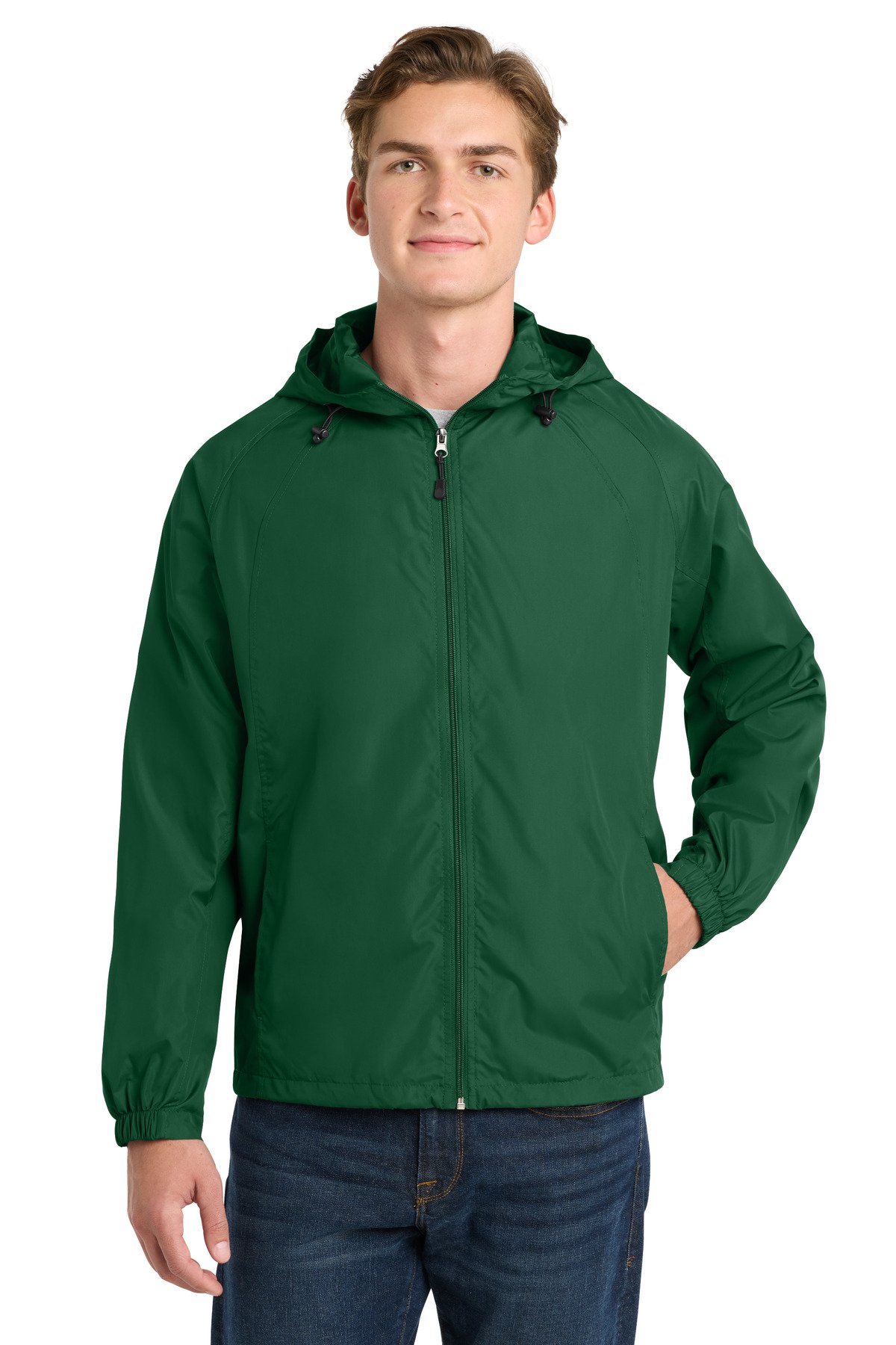 Sport-Tek ® Hooded Raglan Jacket. JST73 - Image 2