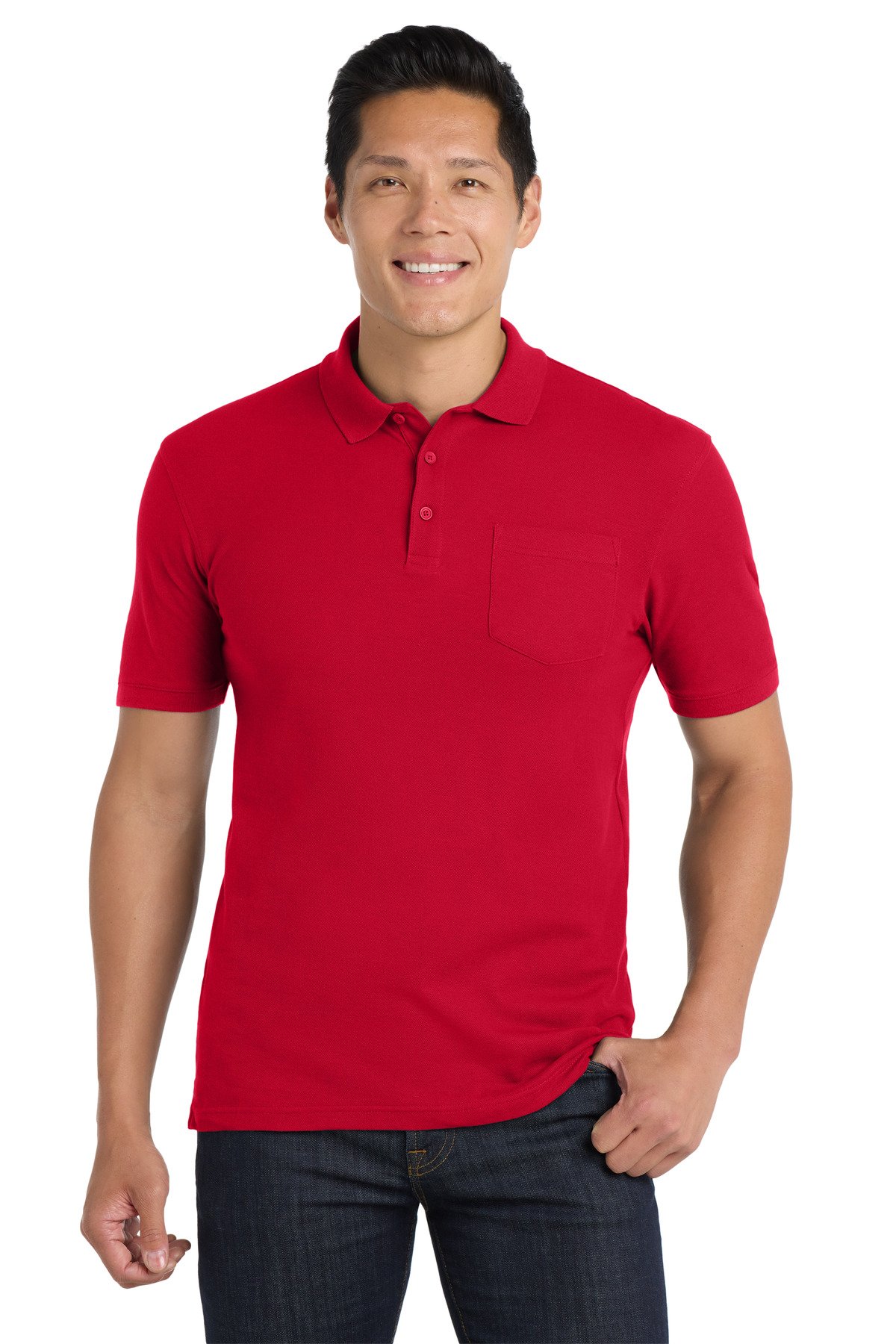 Port Authority ® Core Classic Pique Pocket Polo. K100P - Image 3