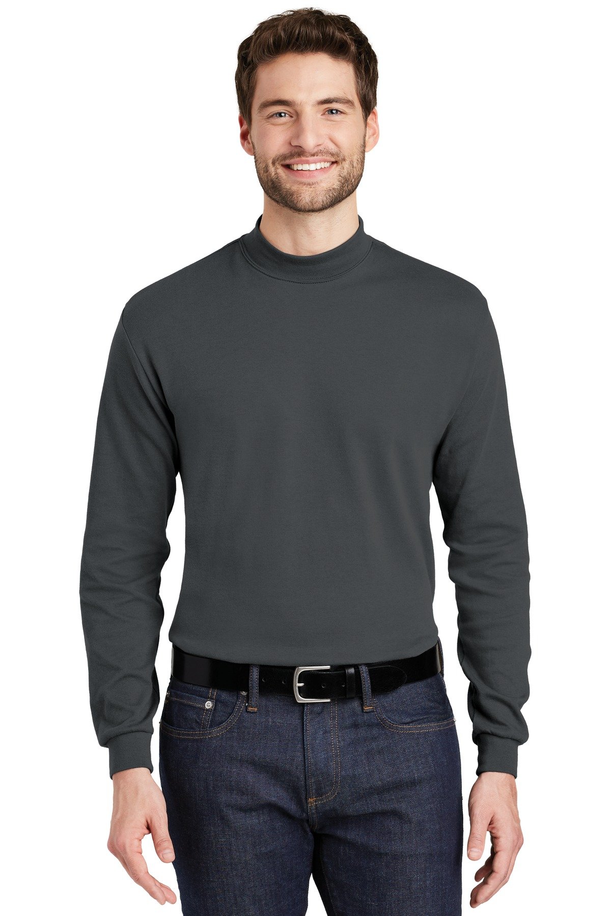 Port Authority ® Interlock Knit Mock Turtleneck. K321 - Image 4
