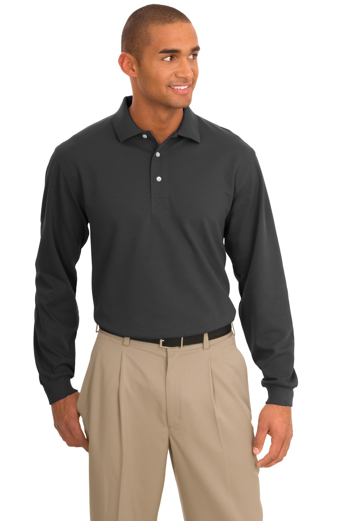 Port Authority ® Rapid Dry Long Sleeve Polo. K455LS - Image 2