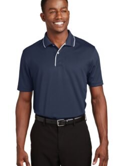 Alternative view of Sport-Tek ®  Dri-Mesh ®  Polo with Tipped Collar and Piping.  K467