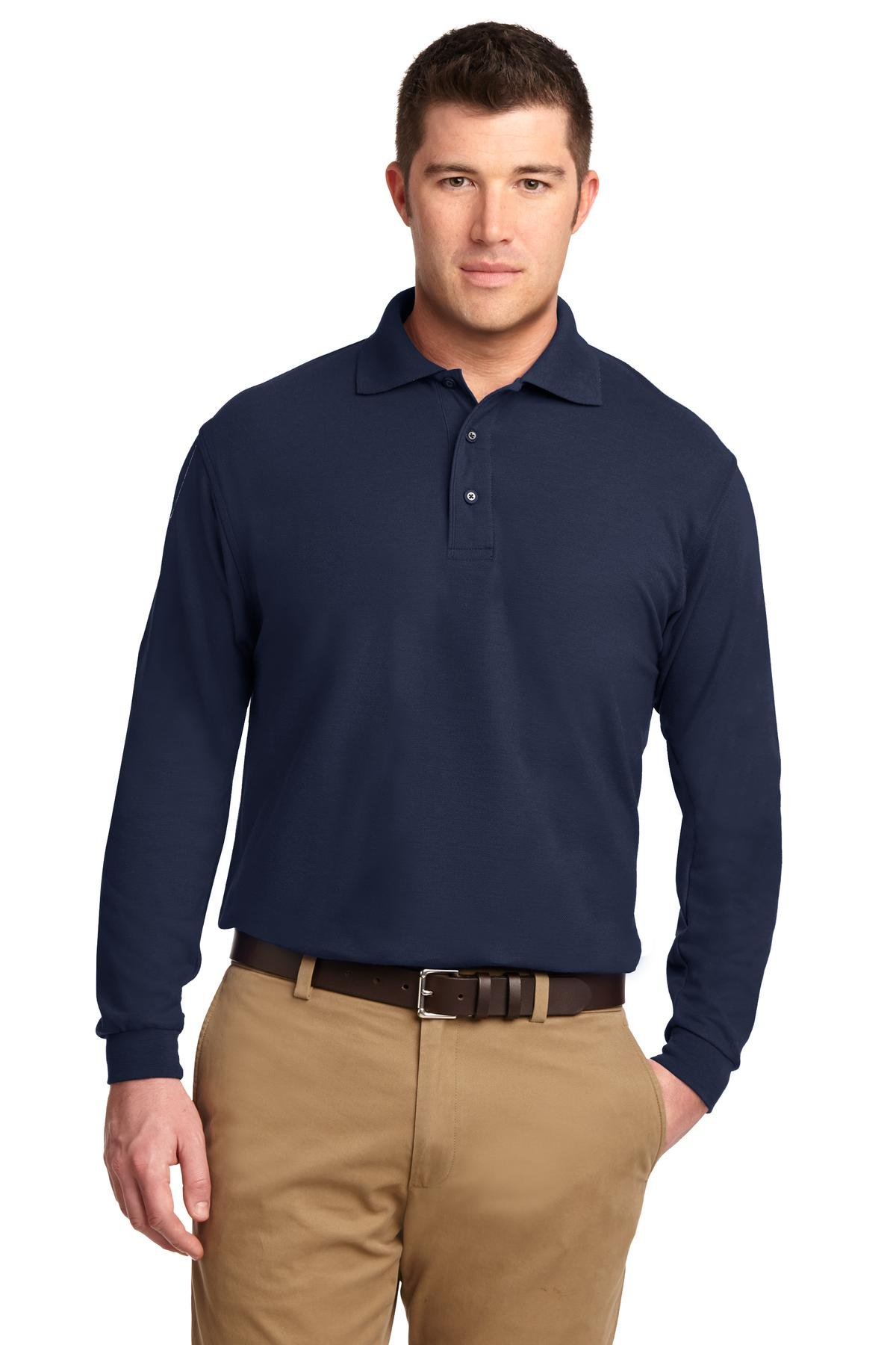 Port Authority ® Silk Touch Long Sleeve Polo. K500LS - Image 5