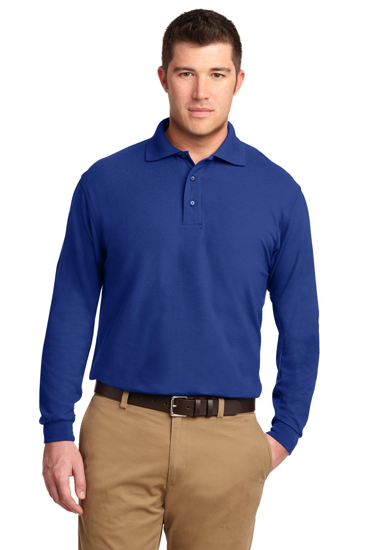 Port Authority ® Silk Touch Long Sleeve Polo. K500LS - Image 8