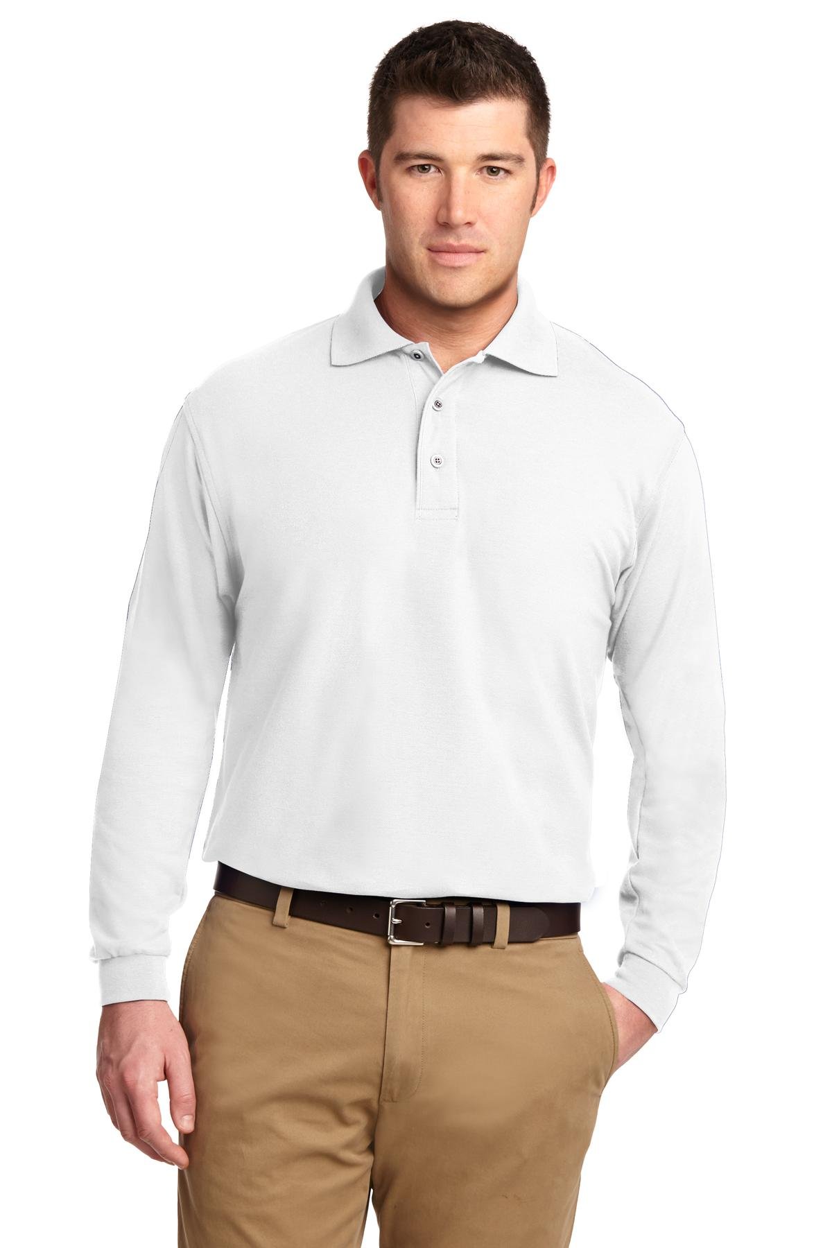 Port Authority ® Silk Touch Long Sleeve Polo. K500LS - Image 6