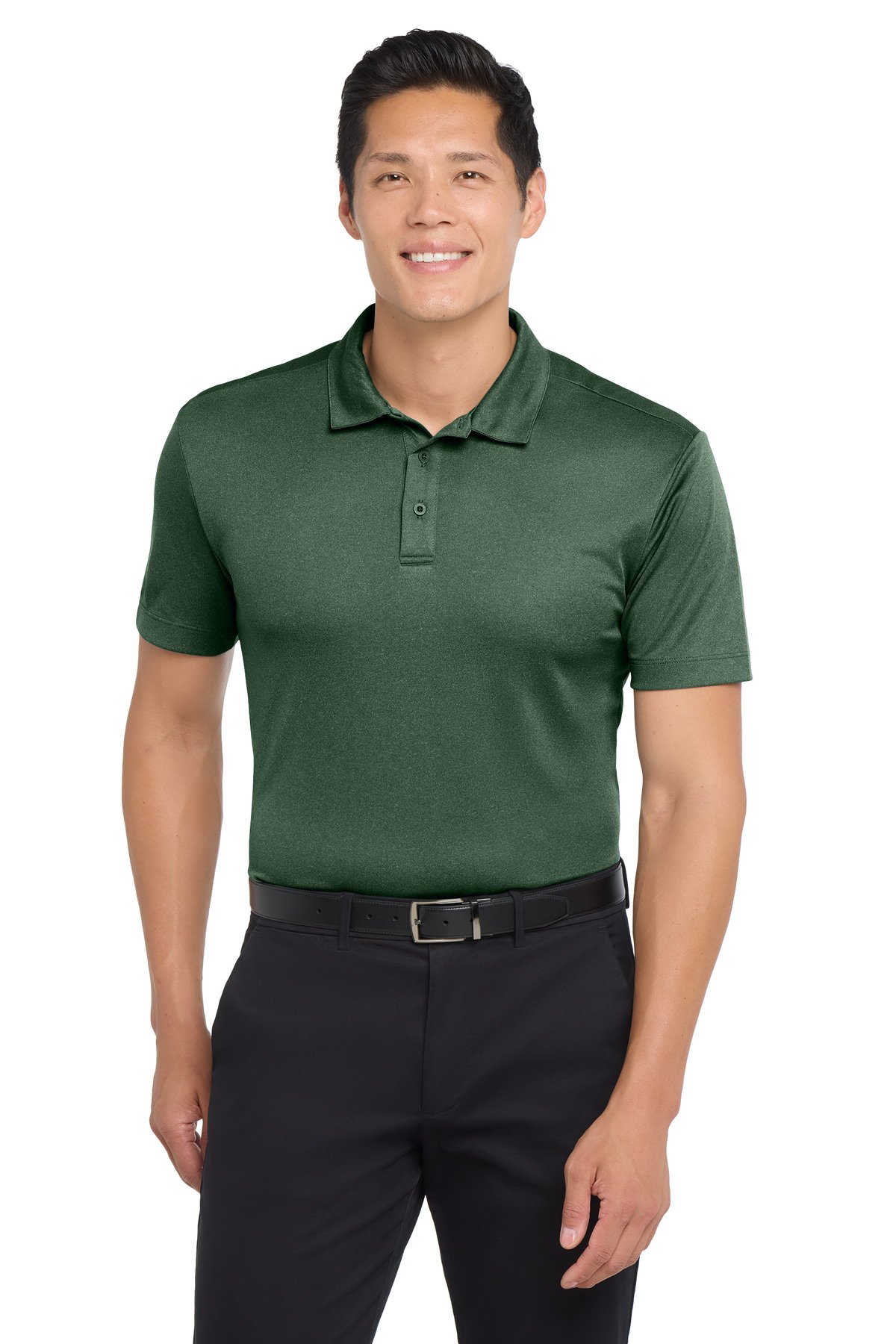 Port Authority ® Heathered Silk Touch Performance Polo. K542 - Image 2