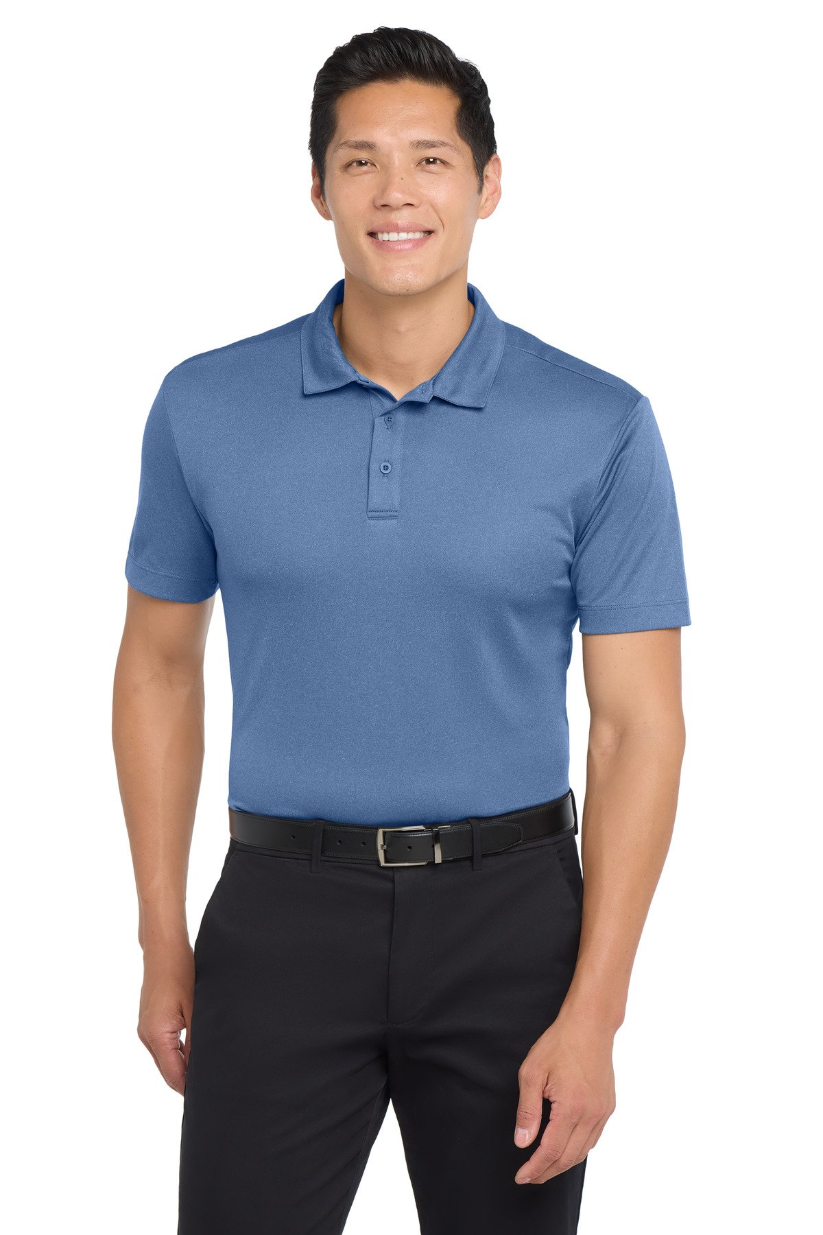 Port Authority ® Heathered Silk Touch Performance Polo. K542 - Image 3