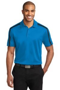Alternative view of Port Authority ®  Silk Touch Performance Colorblock Stripe Polo. K547