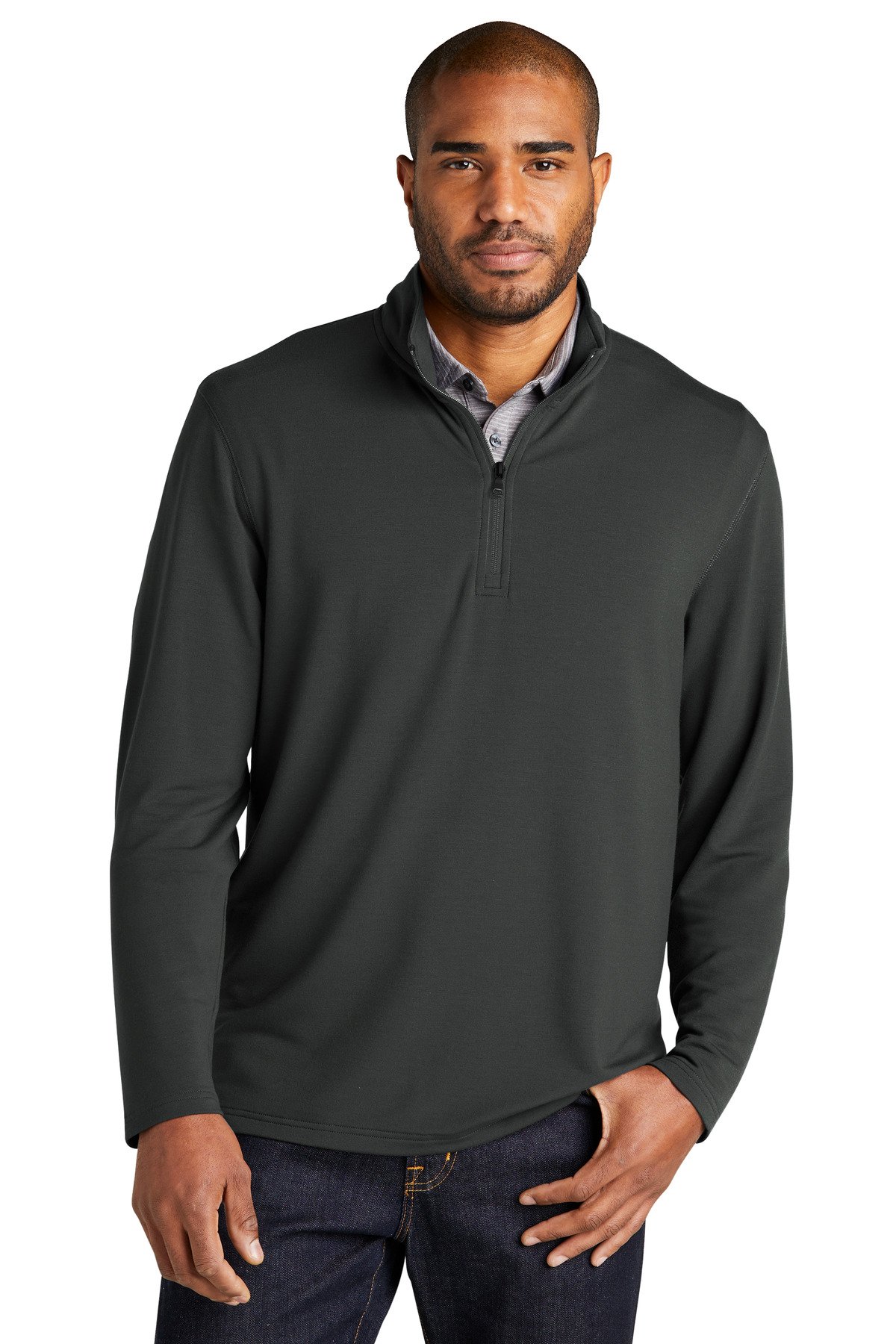 Port Authority ® Microterry 1/4-Zip Pullover K825 - Image 2