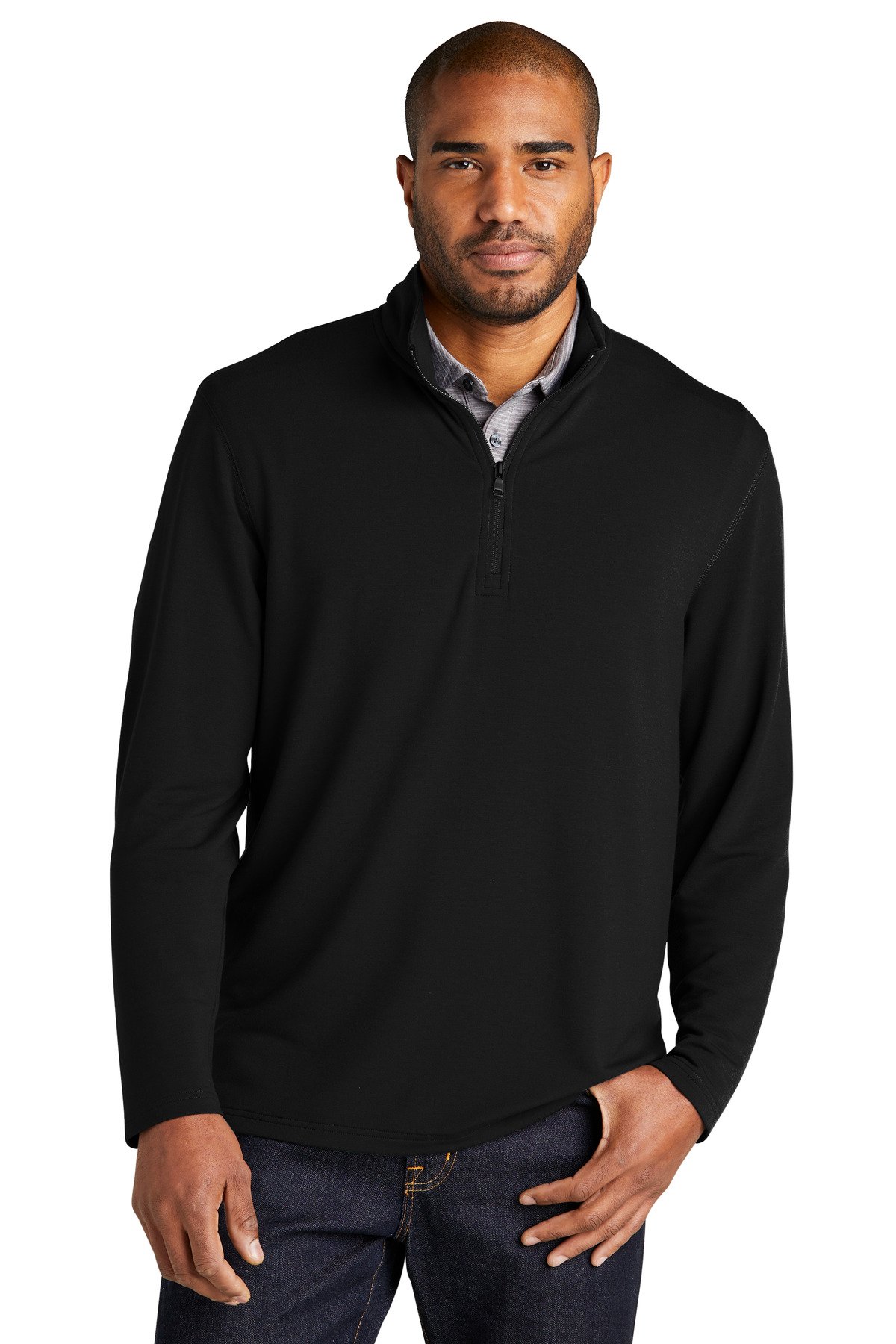 Port Authority ® Microterry 1/4-Zip Pullover K825 - Image 3