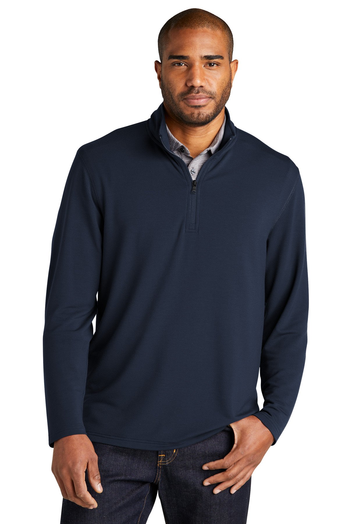 Port Authority ® Microterry 1/4-Zip Pullover K825 - Image 4