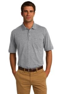 Port & Co   Core Blend Jersey Knit Pocket Polo. KP55P