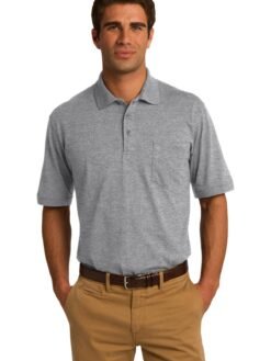 Port & Co Core Blend Jersey Knit Pocket Polo. KP55P