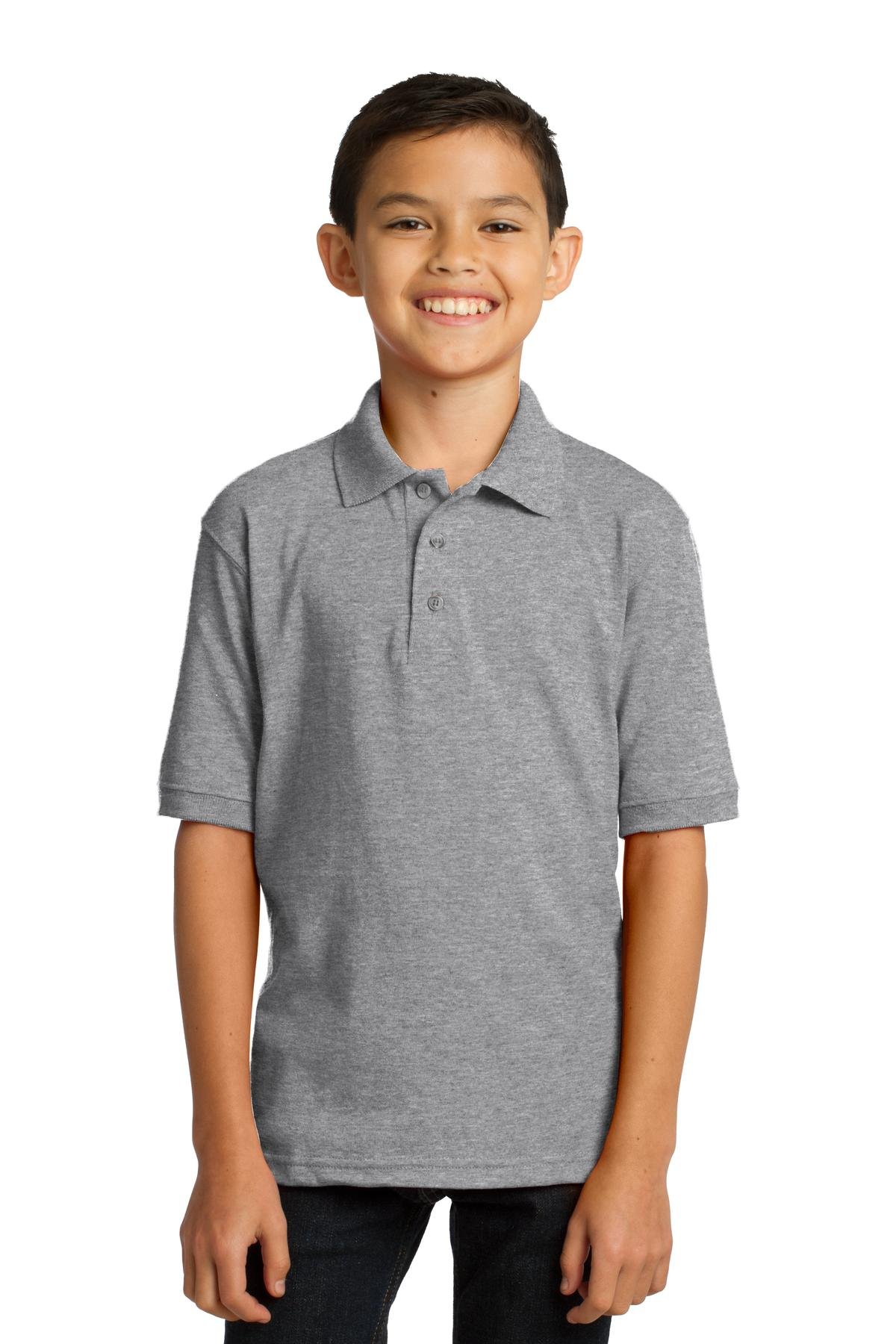 Port & Co Youth Core Blend Jersey Knit Polo. KP55Y