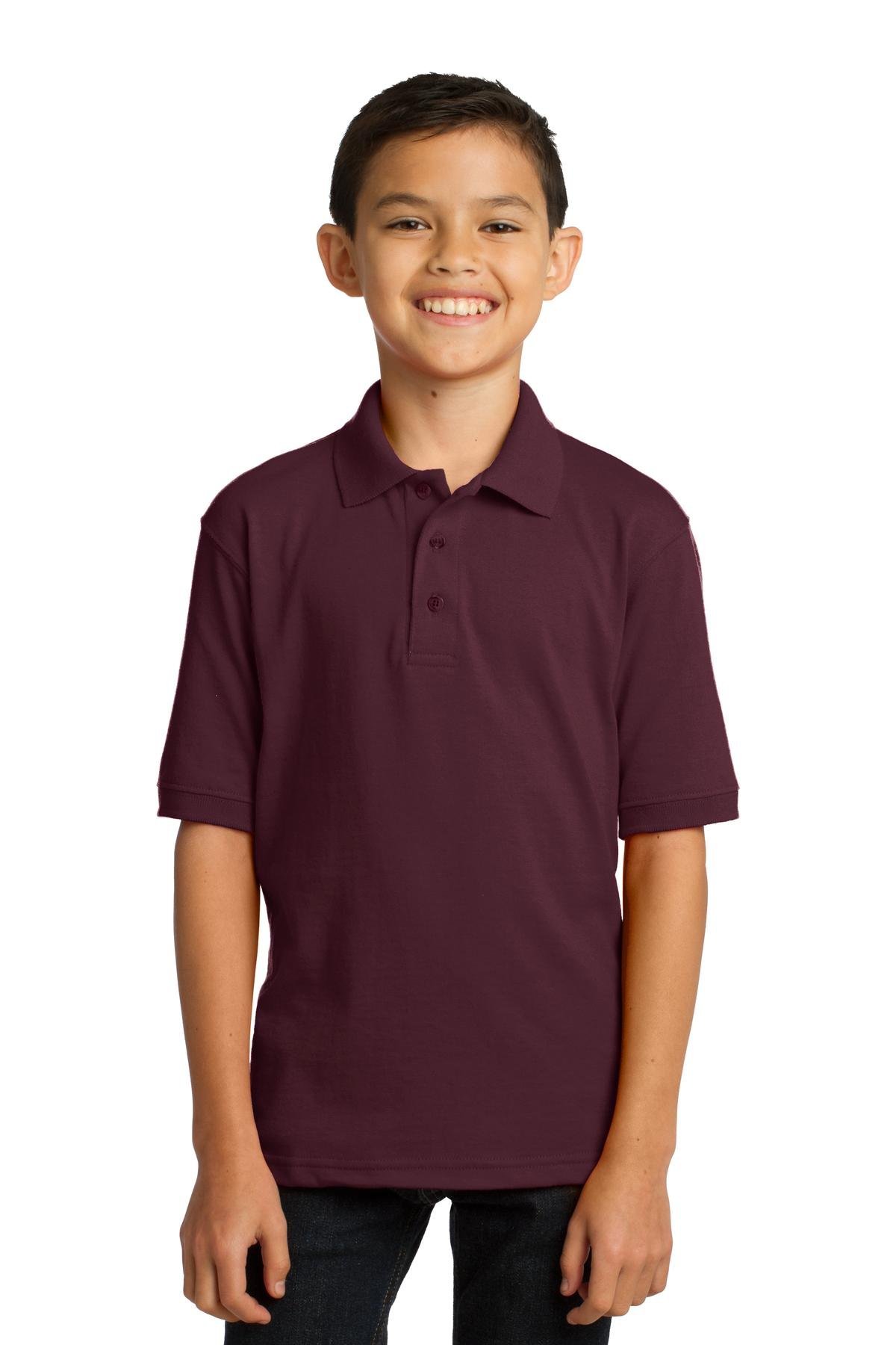 Port & Co Youth Core Blend Jersey Knit Polo. KP55Y - Image 2