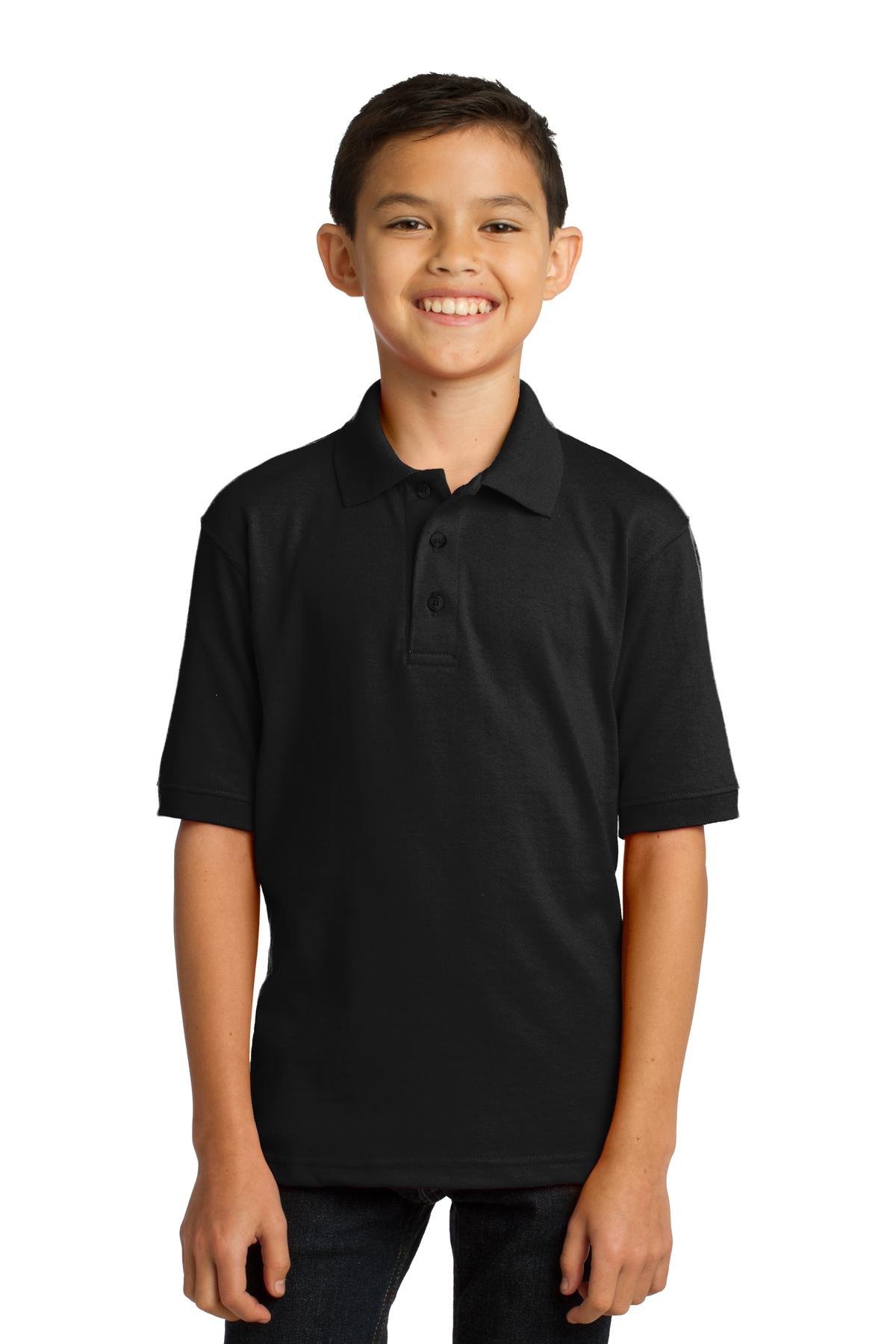 Port & Co Youth Core Blend Jersey Knit Polo. KP55Y - Image 5