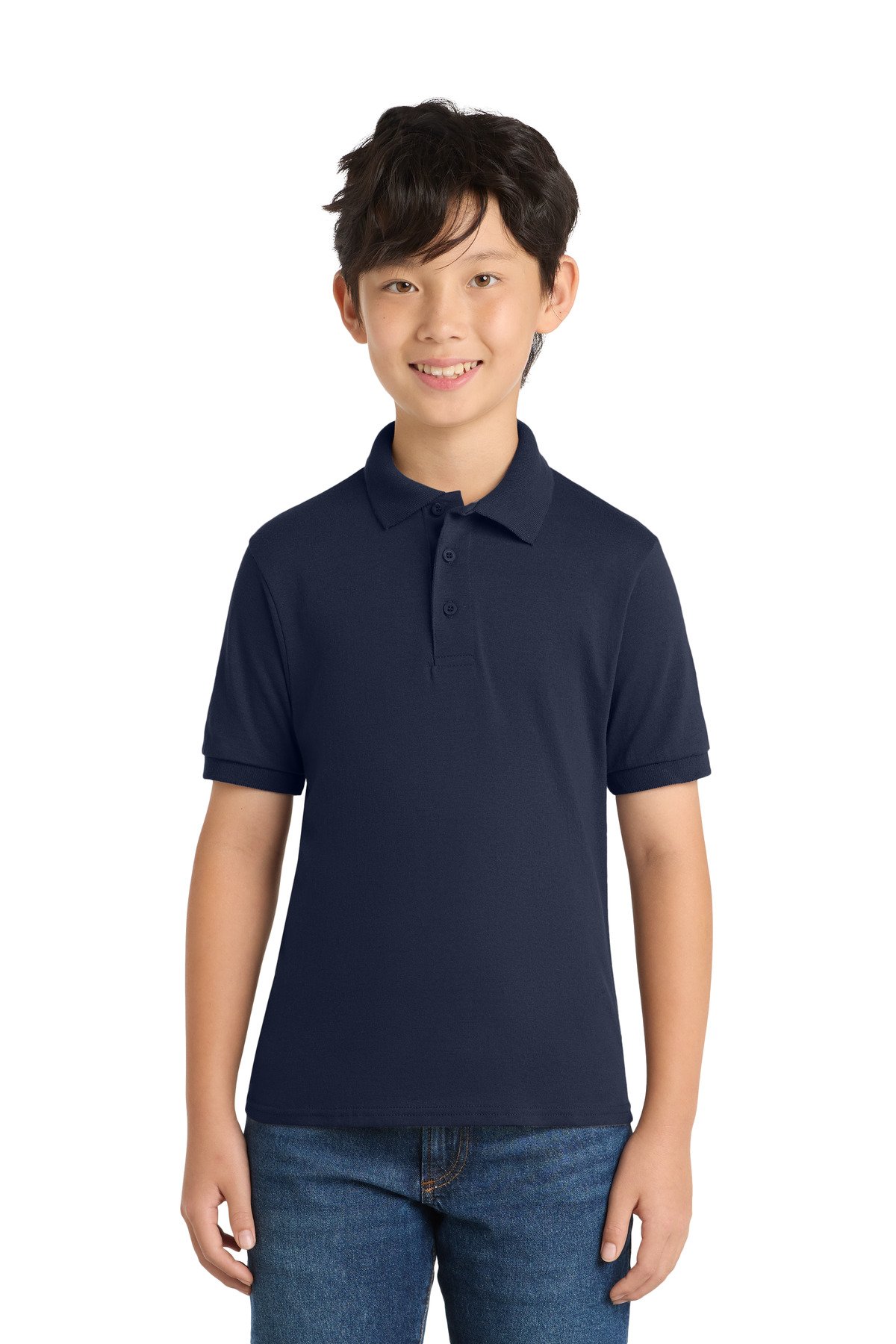 Port & Co Youth Core Blend Jersey Knit Polo. KP55Y - Image 7
