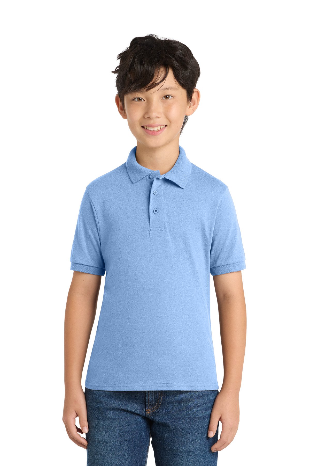 Port & Co Youth Core Blend Jersey Knit Polo. KP55Y - Image 6