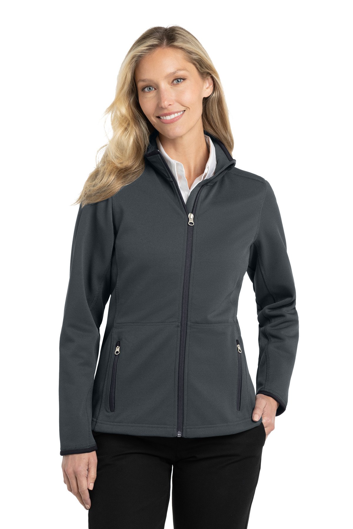 Port Authority ® Women's Pique Fleece Jacket. L222 - Image 2
