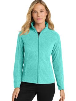 Port Authority ® Women's Heather Microfleece Full-Zip Jacket. L235