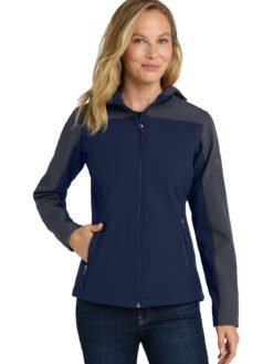 Alternative view of Port Authority ®  Women's Hooded Core Soft Shell Jacket. L335