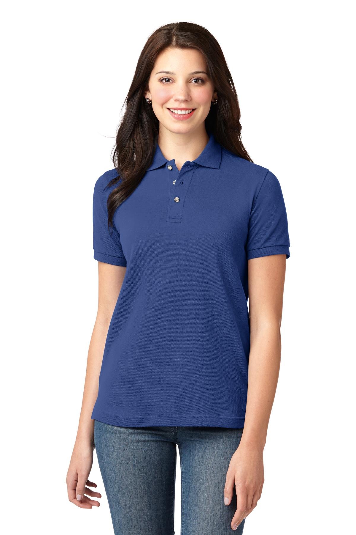 Port Authority ® Women's Heavyweight Cotton Pique Polo. L420 - Image 5