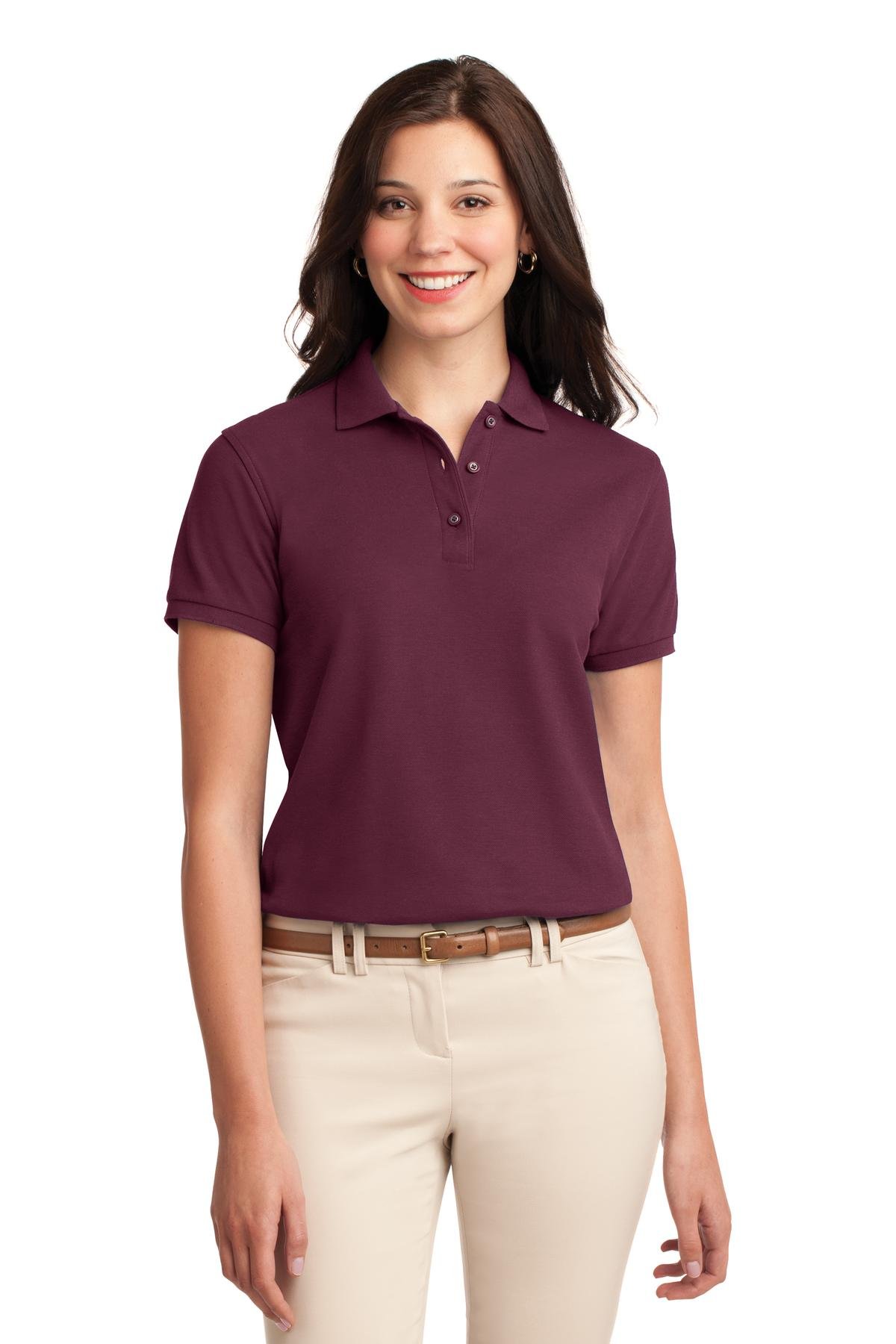 Port Authority ® Women's Silk Touch Polo. L500 - Image 2
