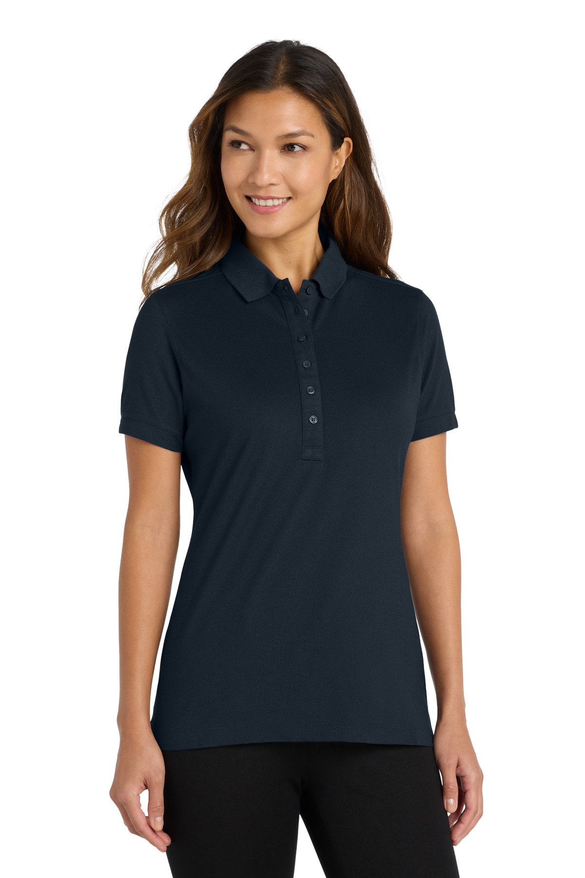 Port Authority ® Women's Stretch Pique Polo. L555 - Image 2