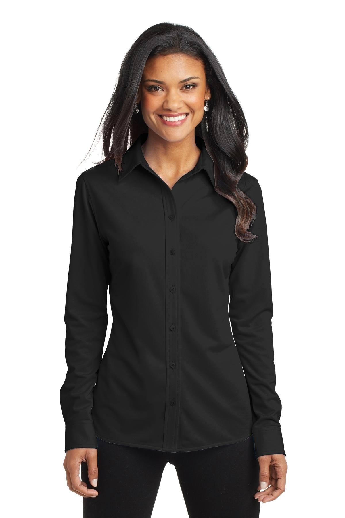Port Authority ® Women's Dimension Knit Dress Shirt. L570 - Image 2