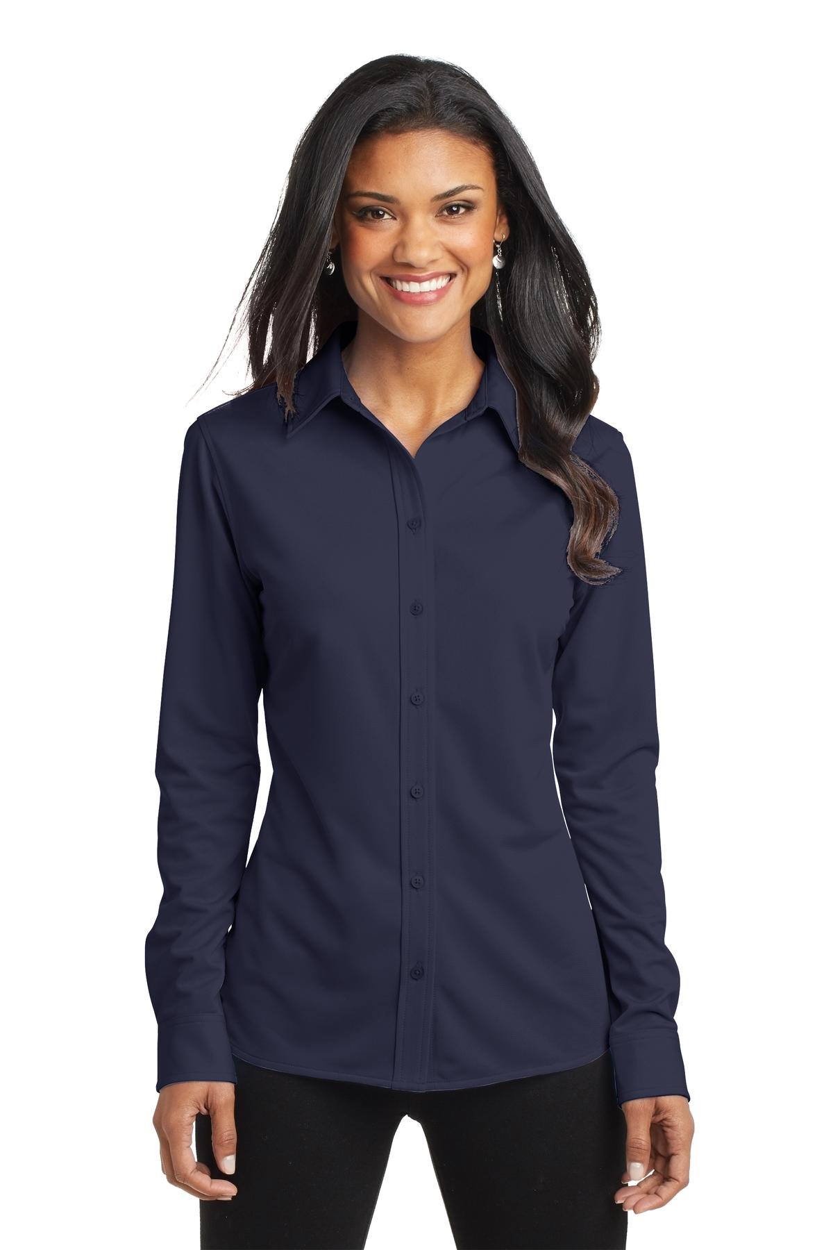 Port Authority ® Women's Dimension Knit Dress Shirt. L570 - Image 3