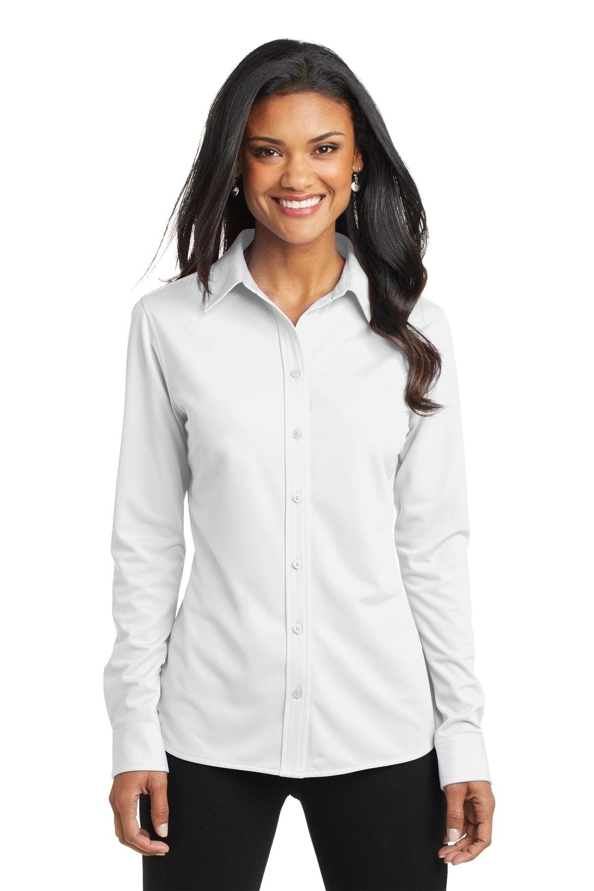 Port Authority ® Women's Dimension Knit Dress Shirt. L570 - Image 4