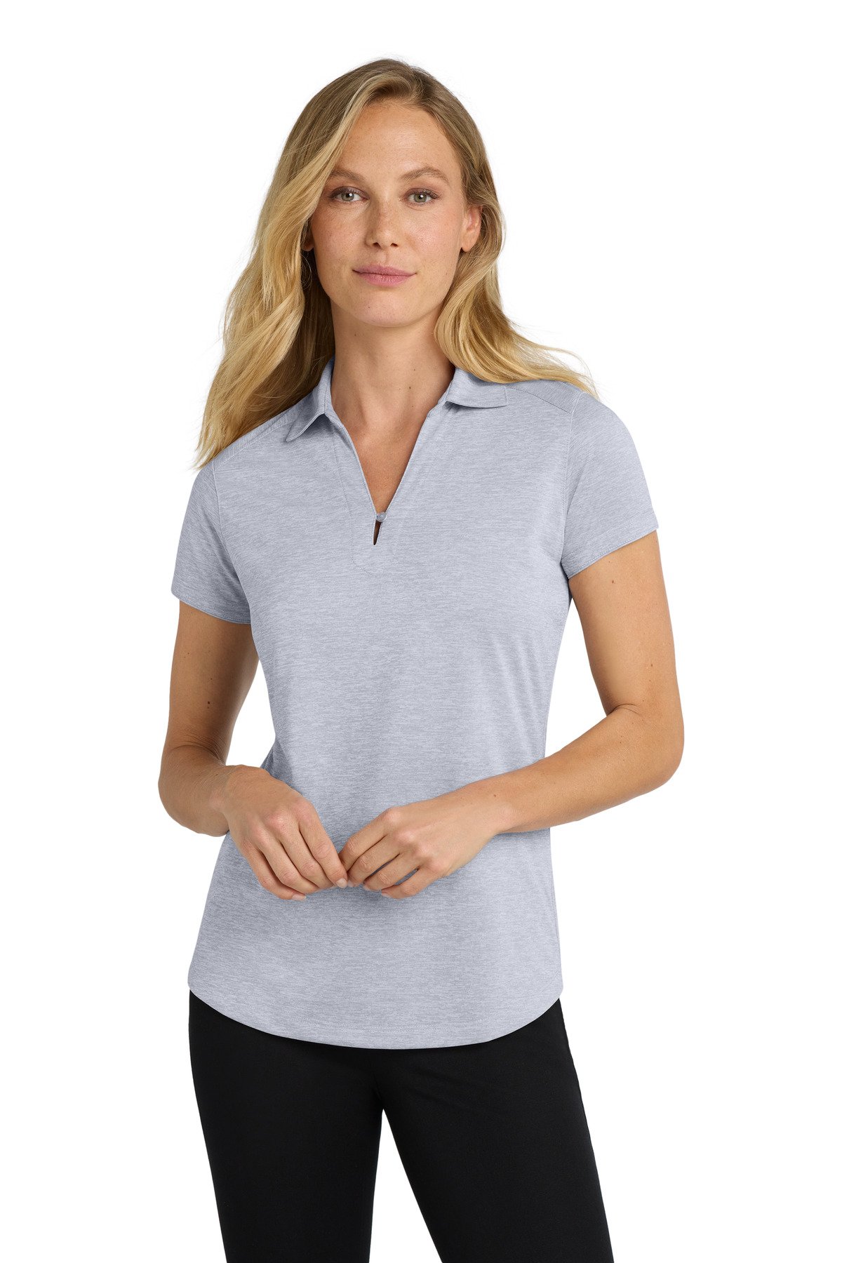 Port Authority ® Women's Digi Heather Performance Polo. L574 - Image 3