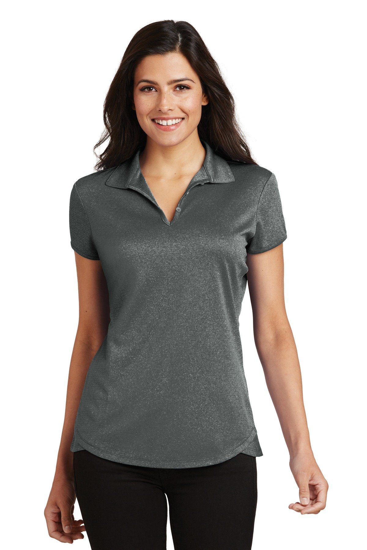 Port Authority ® Women's Trace Heather Polo. L576 - Image 2